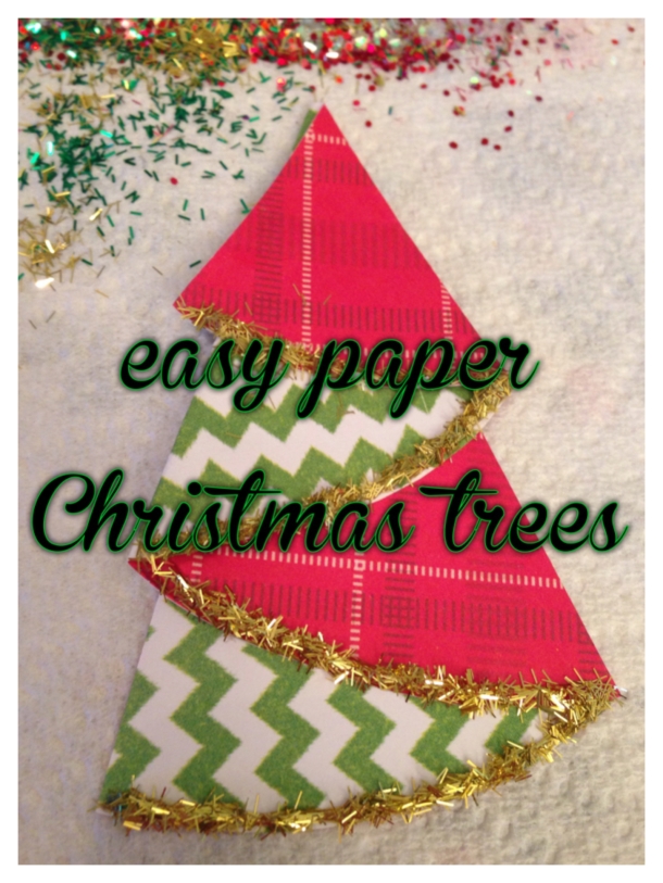 paper Christmas trees 